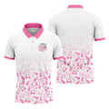 Fuck Cancer Pink Ribbon Breast Cancer Polo Shirt, Mens Polo Shirts, Golf Apparel For Men