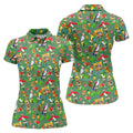 Tropical Tiki Parrot Island Hawaiian Golf Polo Shirt, Women's Golf Polo, Performance Golf Shirt