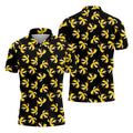 Banana Duck Hawaiian Golf Shirt, Men's Funny Golf Shirts, Polo Shirts For Men