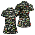 Born To Play Golf Let's Par Tee Black Golf Shirt, Fun Women's Golf Shirts, Ladies Golf Shirts, Golfing Apparel