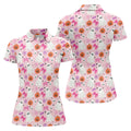 Ghost Coquette Candy Halloween Fun Women's Golf Shirts, Women's Golf Tops, Ladies Golf Shirts