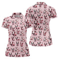 Cute Piglets Wearing Sunglasses Hawaiian Golf Polo, Golf Tops For Women, Golfing Apparel