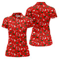 Funny Christmas Women's Golf Tops, Funny Dirty Red Golf Shirt, Christmas Golf Shirt, Golfing Apparel