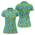 Tropical Cocktail Summer Vibe Retro Golf Shirt, Ladies Golf Tops, Golf Shirt For Women, Ladies Golf Shirts