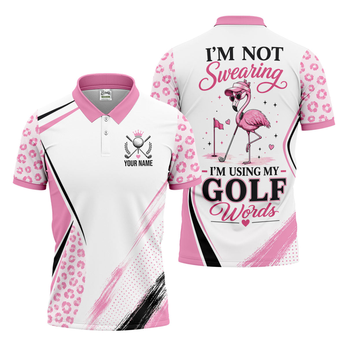 Custom I'm Not Swearing I'm Using My Golf Words Golf Shirt, Mens Golf Polo, Golf Shirts For Men