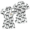 Rainbow Zebra Be Yourself Pride Month Support Ladies Golf Tops, LGBT Community Golf Shirt For Women