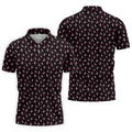 Skeleton Middle Finger Breast Cancer Polo Shirt, Polo Shirts For Men, Mens Golf Apparel