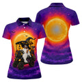 Funny Giant Monster Golf Pattern Polo Shirt, Womens Golf Tops, Ladies Golf Shirts