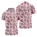 Cute Piglets Wearing Sunglasses Hawaiian Golf Polo, Golf Tops For Men, Funny Golf Shirt, Golfing Apparel