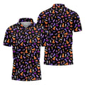 Funny Dirty Black And Purple Halloween Golf Shirt, Fun Golf Shirts For Men, Cool Golf Gift, Halloween Gift