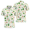 St Patrick's Day Beer Golden Horseshoes Shamrock Golf Shirt, Polo Shirts For Men, Golf Shirts For Men