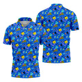 Playful Geometric Memphis Style Golf Tops For Men, Polo Shirts For Men, Golf Shirts For Men