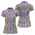 Colorful Painted Easter Eggs Women Golf Top, Cute Golf Outfit, Ladies Golf Shirts