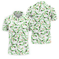 Dark Stout Beer St Patrick's Day Shamrocks White Golf Shirt, Polo Shirts For Men, Golf Shirts For Men
