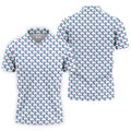 Suicide Awareness Feather Ribbon Pattern Mens Golf Polo, Golf Shirts For Men