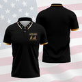 I Like Golf And Bourbon Black Golf Shirt, Golf And Whiskey Golf Shirts For Men, Men's Funny Golf Shirts