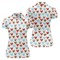 Funny Gingerbread Christmas Candy Cane Cute Women's Golf Clothes, Ladies Golf Shirts, Christmas Golf Shirt