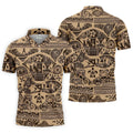 Polynesian Tribal Hawaiian Golf Shirt, Golf Shirts For Men, Mens Golf Apparel