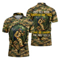 Camo Bigfoot Golfer Drinking Beer Polo Shirt, Mens Golf Shirts, Golf Apparel For Men