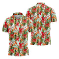 Tropical Cephalopods Among Seaweed  Hawaiian Golf Polo, Golf Tops For Men, Golfing Apparel