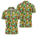 Festive Christmas Green Golf Shirt, Christmas Golf Shirt, Polo Shirts For Men, Golf Gift For Men, Golfing Apparel