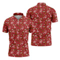 Funny Ho Ho Ho Naughty Tits Christmas Golf Shirt, Men's Funny Golf Shirts, Christmas Golf Gift