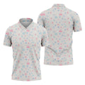 Dad Daughter Doodle Pattern Cute Golf Shirt, Father's Day Golf Shirt, Golf Gift For Dad