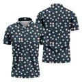 Boho Succulent And Cactus Hawaiian Golf Shirt, Mens Golf Polo, Printed Golf Shirts