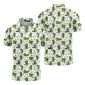 Funny Leprechaun Golf And Beer Shamrocks St Patrick's Day Golf Shirt, Golf Tops For Men, Polo For Men