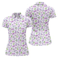 Western Halloween Purple Women Golf Top, Cute Golf Outfit, Ladies Golf Shirts, Golfing Apparel