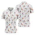 Retro Pin Up Martini Cocktail Hawaiian Golf Shirt, Golf Shirts For Men, Hawaiian Golf Shirt