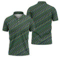 Autism Awareness Colorful Letters Seamless Pattern Golf Tops For Men, Polo Shirts For Men