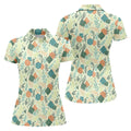 Polyhedral Dice Dragon Game Tropical Vibe Women's Golf Tops, Women's Polo Shirt, Ladies Golf Shirts
