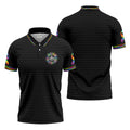 All Cancer Matters Multicolor Ribbon Golf Polo Shirt, Mens Golf Shirts, Polo Shirts For Men