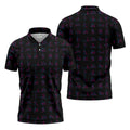 Funny Neon Couples Pattern Golf Polo Shirt, Golf Shirts For Men, Mens Golf Apparel