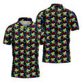 It's Okay To Be Different Autism Puzzle Golf Tops For Men, Autism Awareness Colors Golf Shirts For Men