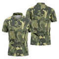 Golf Pose Camo Golf Shirt, Golf Tops For Men, Golf Shirts For Men, Golf Gift For Men