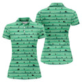 Funny Couple On Golf Course Polo Shirt, Naughty Golf Tops For Women, Ladies Golf Shirts