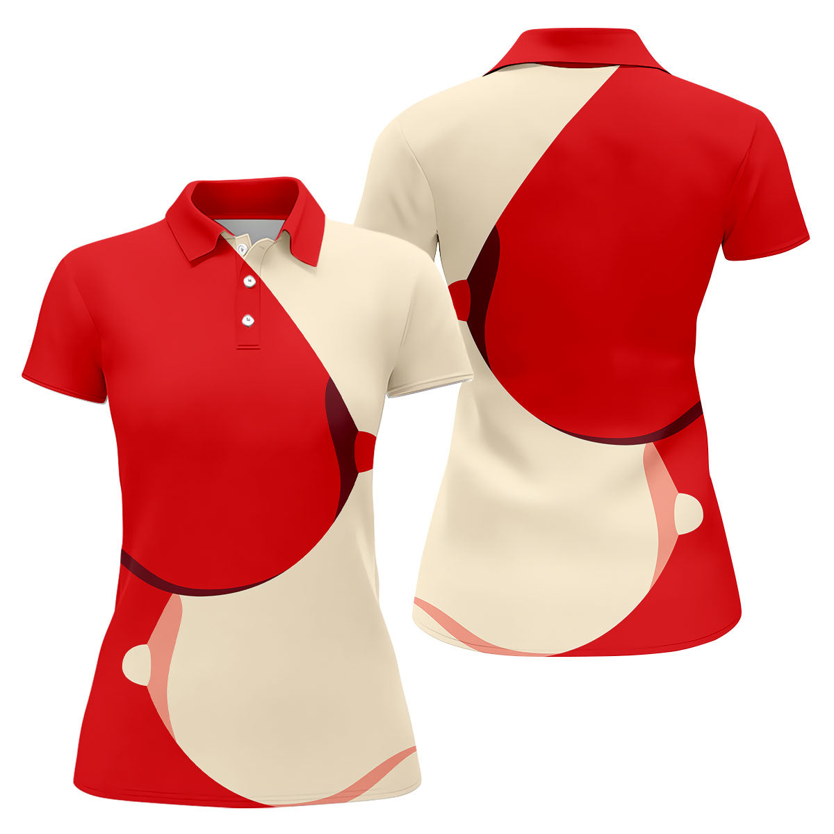 Funny Boobs Design Hawaiian Golf Shirt, Dirty Humor Women's Golf Shirt, Hawaiian Golf Shirt, Golf Polo For Women