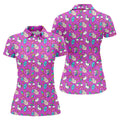 Funny Donut Fingers Pink Adult Humor Women Golf Shirts, Ladies Golf Shirt, Valentines Golf Gift