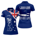 I Was One Under Today Skeleton Golfer Australia Flag Print Ladies Golf Tops, Golf Shirt For Women
