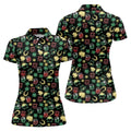 Leprechaun Hats Gold Coins Pot St Patrick's Day Shamrock Golf Shirt, Women's Golf Tops, Ladies Golf Polos