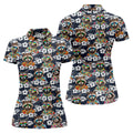 Cool Raccoons in Rainbow Sunglasses Hawaiian Golf Polo, Golf Tops For Women, Golfing Apparel