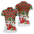 Christmas Santa Golfer and Gifts Polo Shirt, Women’s Golf Polo, Golf Shirts For Women