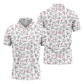 Naughty Position Stick Figure Couple White Golf Shirt, Golfer Valentines Gift, Fun Golf Shirts For Men
