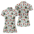 Santa Beer Christmas Golf Polo Shirt, Christmas Golf Shirt, Womens Golf Apparel