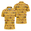 Funny Adult Party Bottle Pattern Golf Shirt, Polo Shirts For Men, Mens Golf Apparel