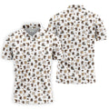 Let's Par Tee Bigfoot Golf Pattern Men's Golf Shirt, Golf Apparel For Men, Printed Golf Shirts