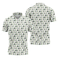 Funny Toucan Golf Pose White And Green Golf Tops For Men, Polo Shirts For Men, Golf Shirts For Men