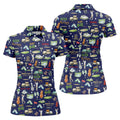 Born To Play Golf Let's Par Tee Blue Golf Shirt, Fun Women's Golf Shirts, Ladies Golf Shirts, Golfing Apparel